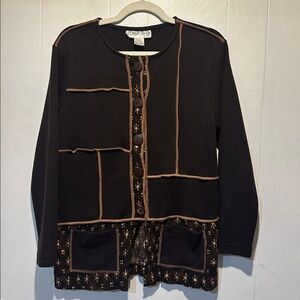 Vintage‎ patchwork cardigan size 
S